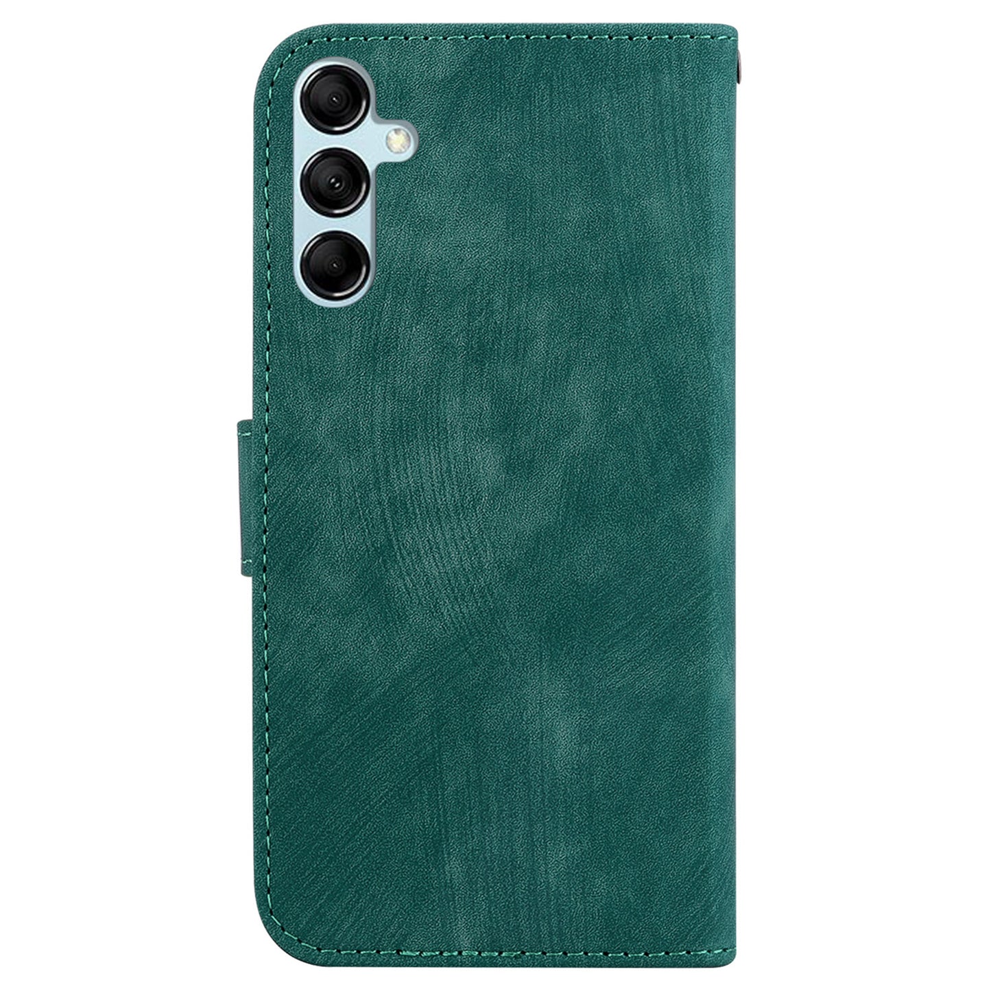 For Samsung Galaxy M34 5G / F34 5G Wallet Stand Leather Case Cute Tiger Imprint Phone Cover - Green