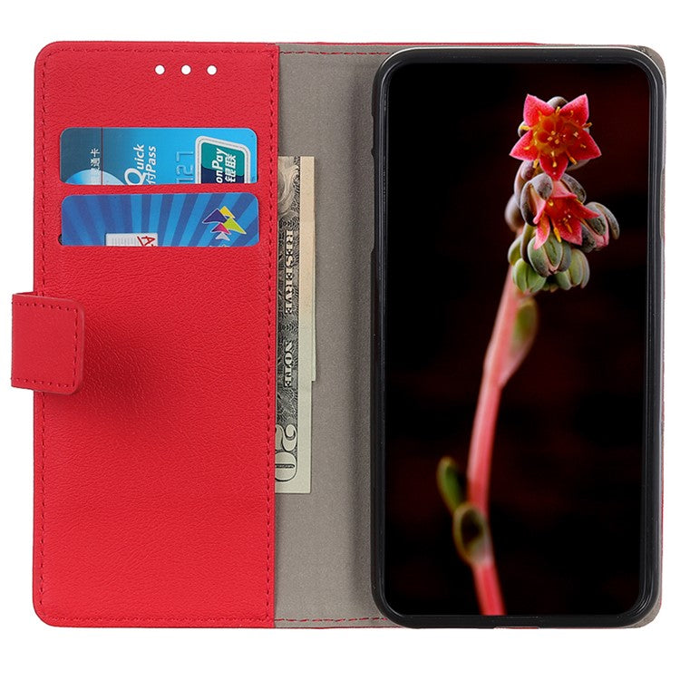 For Samsung Galaxy A05s 4G Case Smartphone Cover Leather Wallet Stand Shell - Red