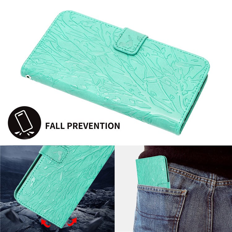 For Samsung Galaxy A32 5G / M32 5G Case Full Protection Wallet Stand Phone Cover - Green