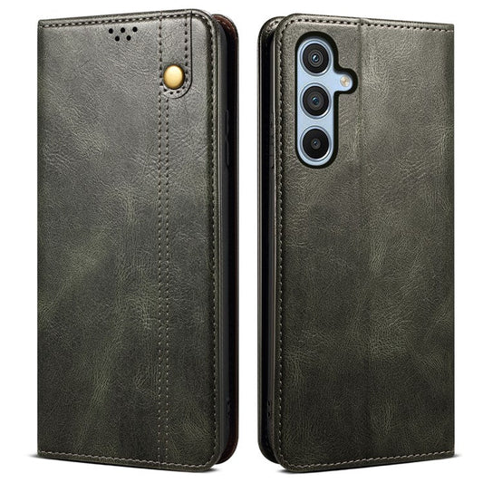 For Samsung Galaxy A05s 4G Case Mobile Phone Cover Stand Wallet TPU + PU Leather Shell - Green