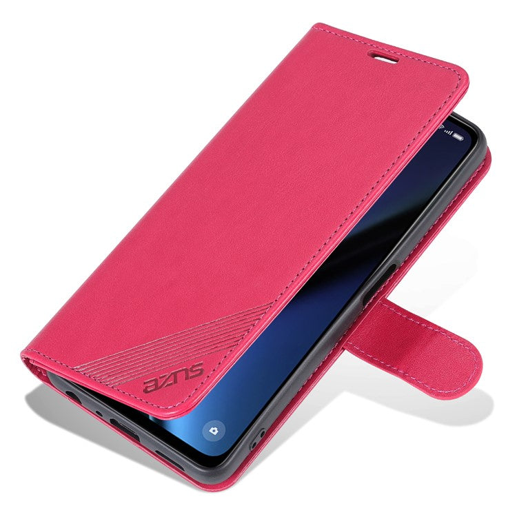 AZNS For OnePlus Nord CE3 5G / Oppo K11 5G Case Leather Wallet Protective Phone Cover - Red