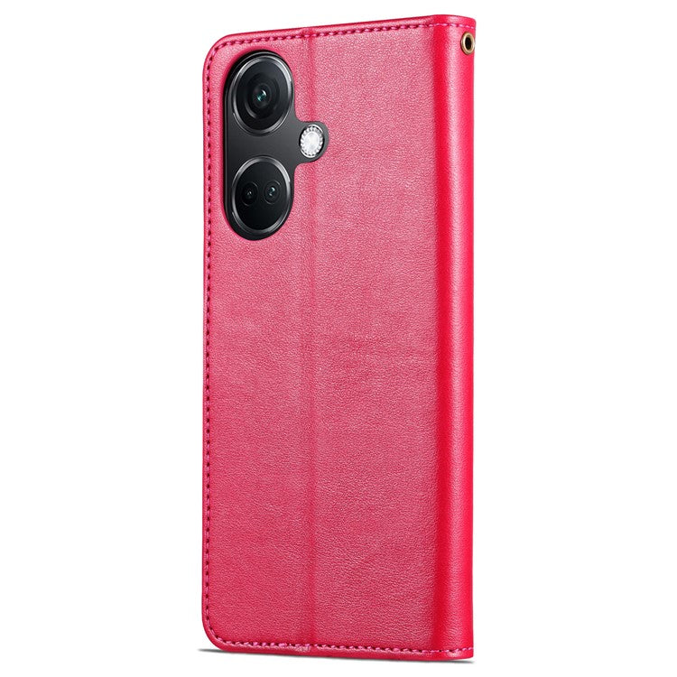 AZNS For OnePlus Nord CE3 5G / Oppo K11 5G Case Leather Wallet Protective Phone Cover - Red