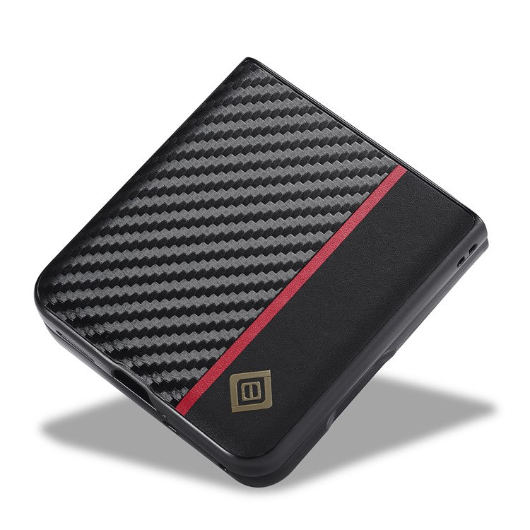 LC.IMEEKE For Oppo Find N3 Flip 5G Case Carbon Fiber Texture Back Slim Phone Cover