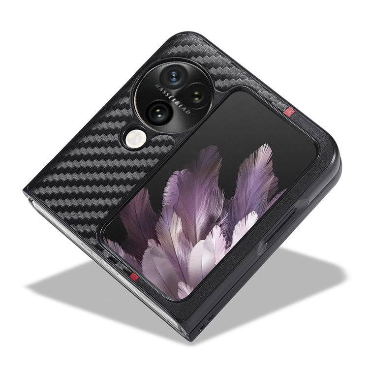 LC.IMEEKE For Oppo Find N3 Flip 5G Case Carbon Fiber Texture Back Slim Phone Cover