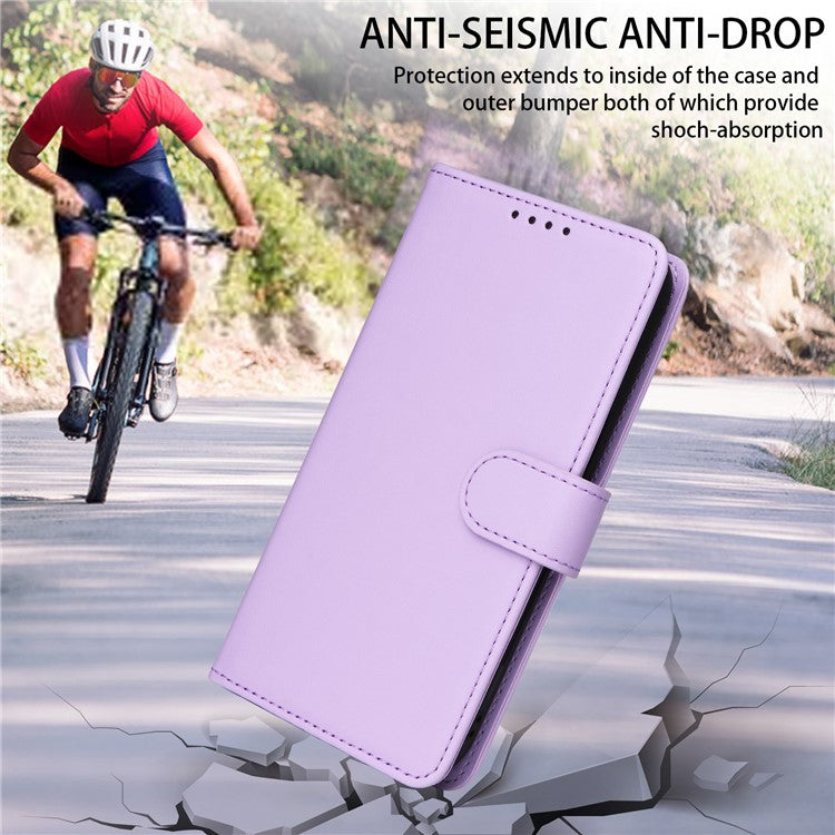 BETOPNICE 005 For Samsung Galaxy A34 5G Case Stand Wallet Detachable Phone Leather Cover - Purple