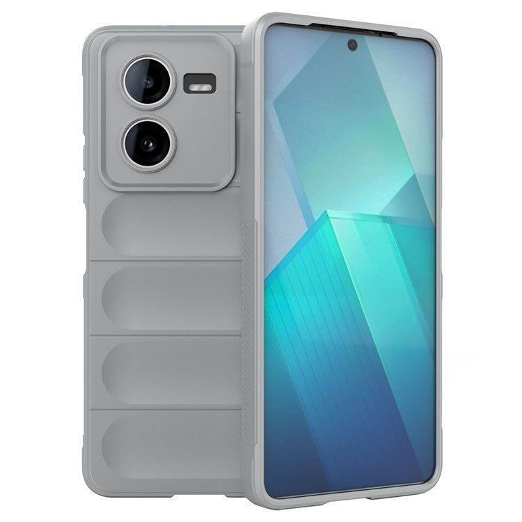 For vivo iQOO Z8x 5G Case TPU Rugged Anti-Scratch Cell Phone Cover - Light Grey