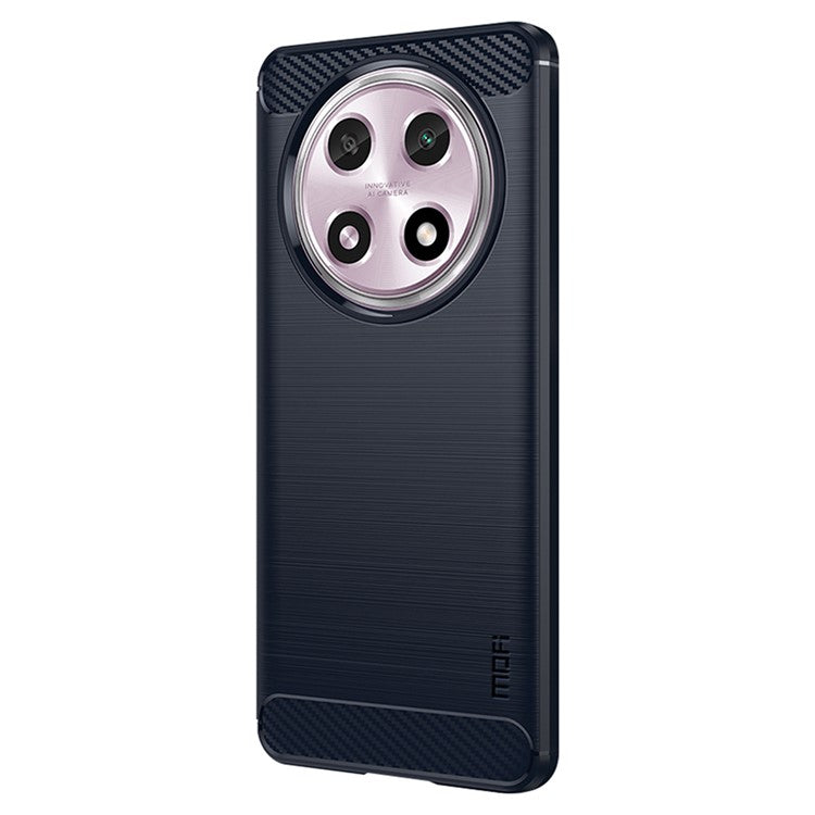 MOFI JK TPU Series-1 For Oppo A2 Pro 5G TPU Case Carbon Fiber Texture Phone Cover - Blue