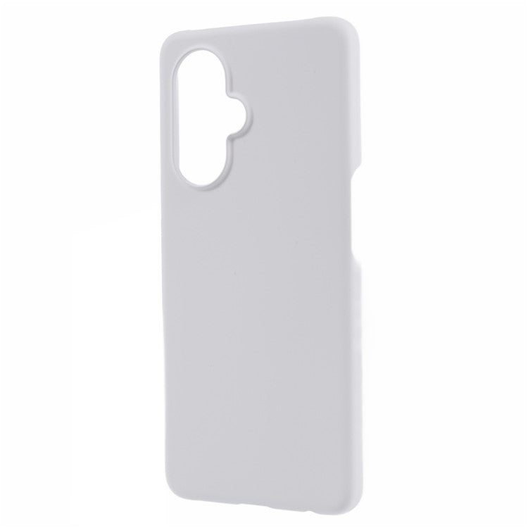 For Oppo K11x 5G / OnePlus Nord CE3 5G Case Rubberized PC Anti-scratch Phone Cover - White