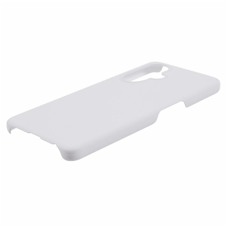 For Oppo K11x 5G / OnePlus Nord CE3 5G Case Rubberized PC Anti-scratch Phone Cover - White