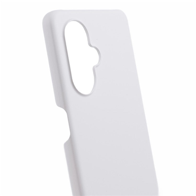 For Oppo K11x 5G / OnePlus Nord CE3 5G Case Rubberized PC Anti-scratch Phone Cover - White