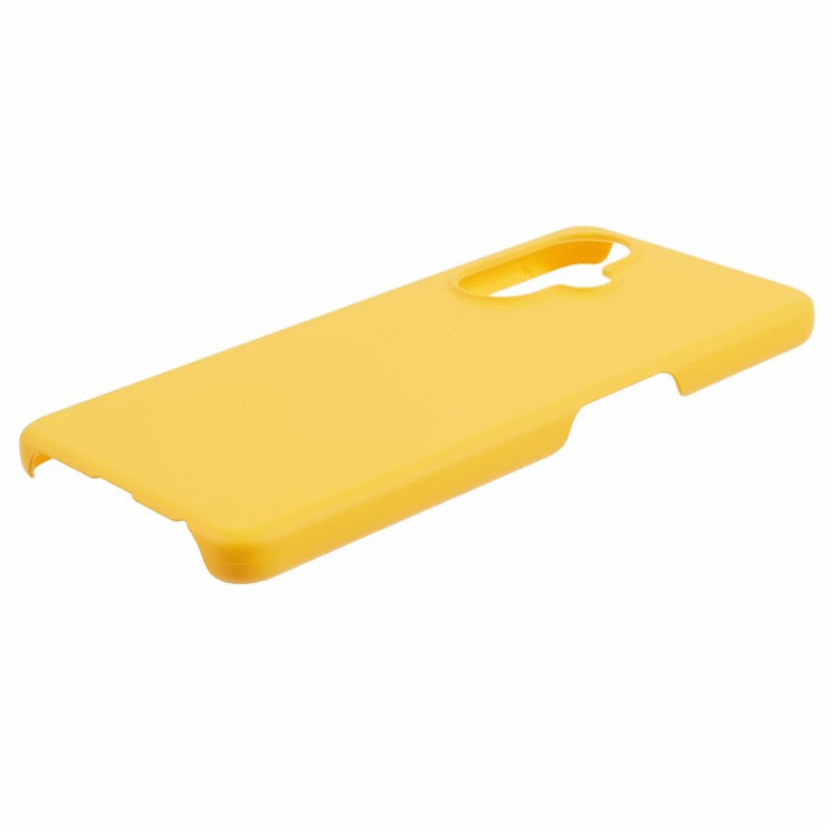 For Oppo K11x 5G / OnePlus Nord CE3 5G Case Rubberized PC Anti-scratch Phone Cover - Yellow