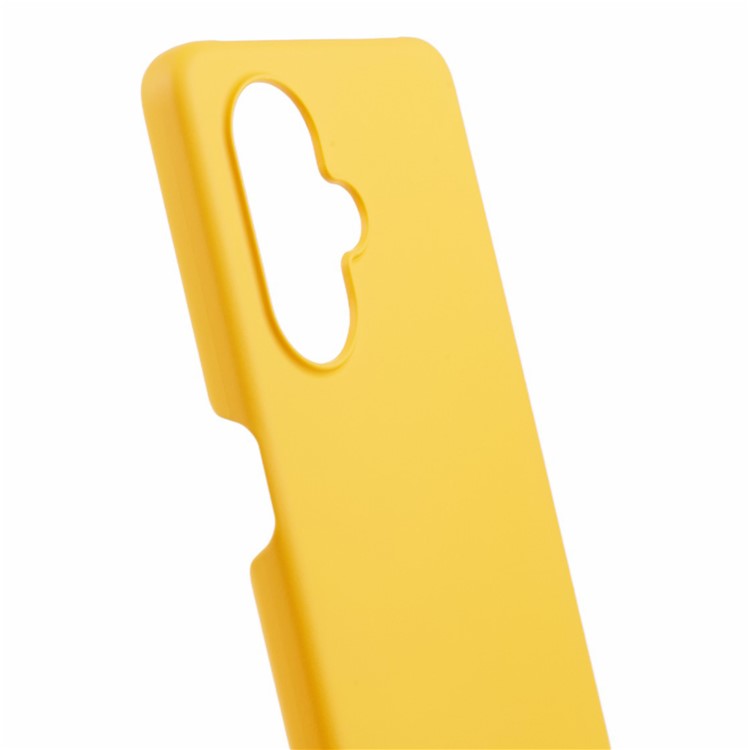 For Oppo K11x 5G / OnePlus Nord CE3 5G Case Rubberized PC Anti-scratch Phone Cover - Yellow