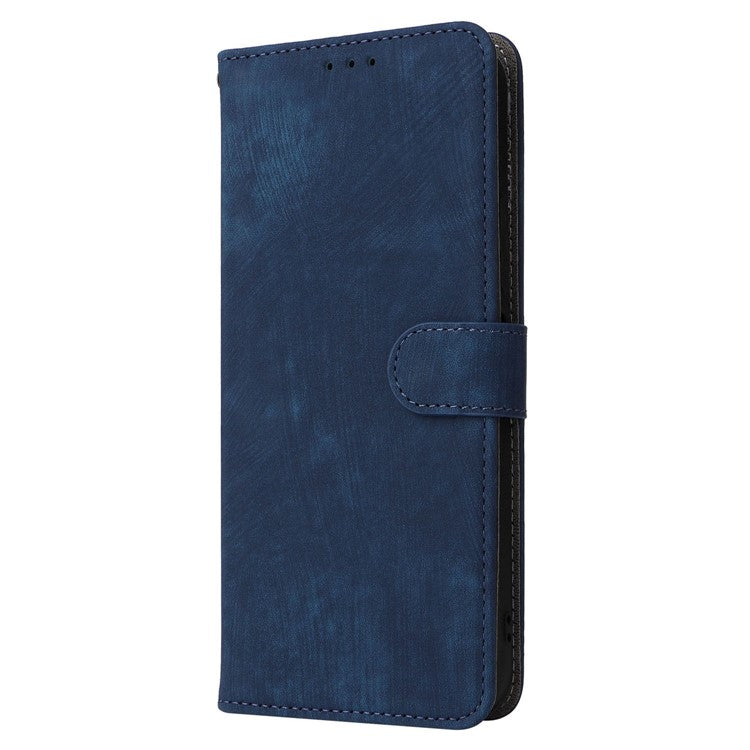 For Sony Xperia 10 II Case Mobile Phone Cover PU Leather RFID Blocking Shell with Strap - Blue