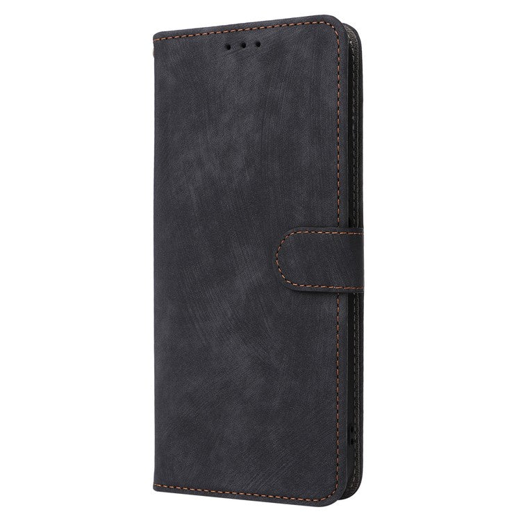 For Sony Xperia 10 II Case Mobile Phone Cover PU Leather RFID Blocking Shell with Strap - Black