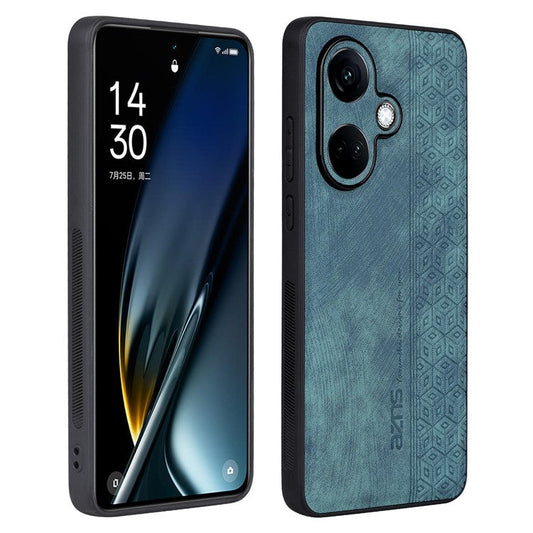 AZNS For Oppo K11 5G / OnePlus Nord CE3 5G Case Imprinted PU Leather+TPU Phone Cover - Green