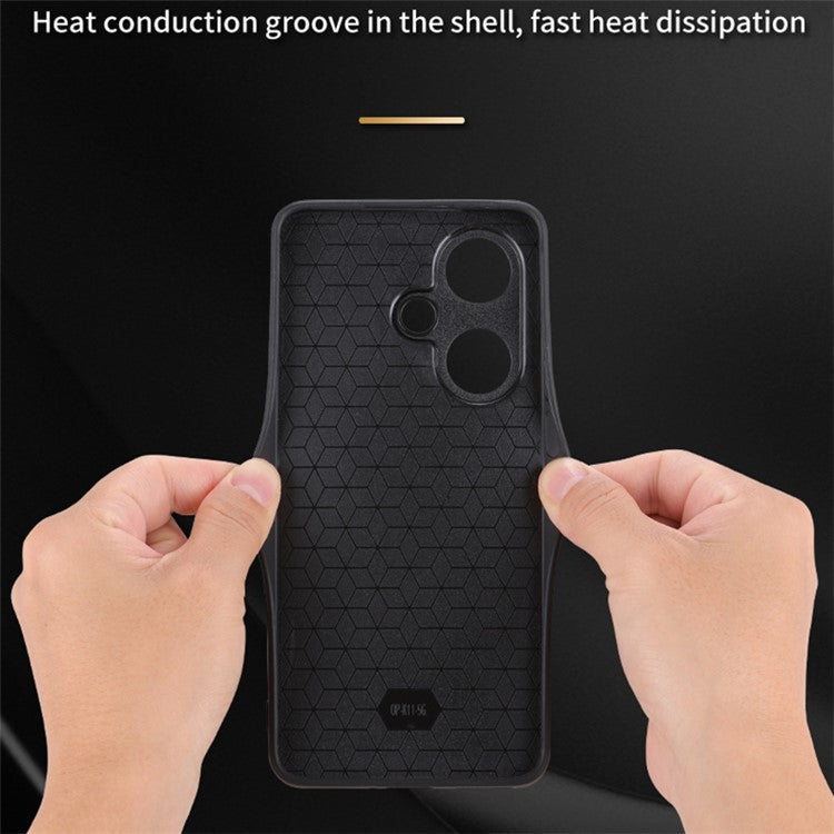 AZNS For Oppo K11 5G / OnePlus Nord CE3 5G Case Imprinted PU Leather+TPU Phone Cover - Green