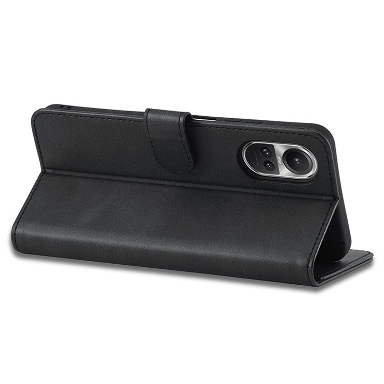 LC.IMEEKE For Oppo Reno10 Pro 5G (Global) / Reno10 5G (Global) Case PU Leather Stand Phone Wallet Cover - Black