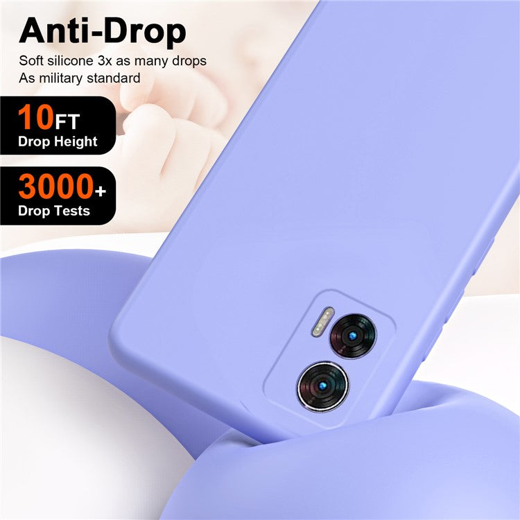 For Motorola Edge 30 Neo 5G TPU Case Soft Lining 2.2mm Shockproof Phone Cover - Purple