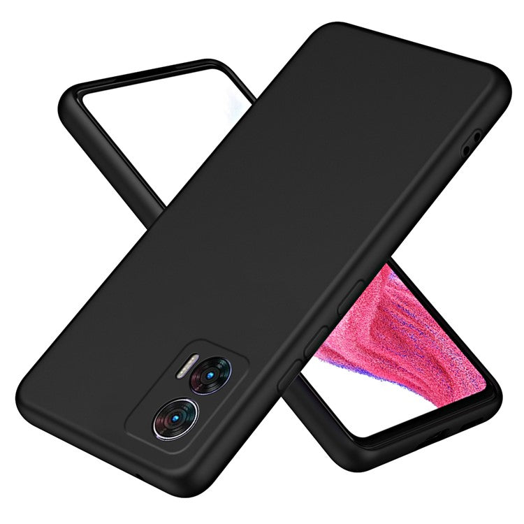 For Motorola Edge 30 Neo 5G TPU Case Soft Lining 2.2mm Shockproof Phone Cover - Black