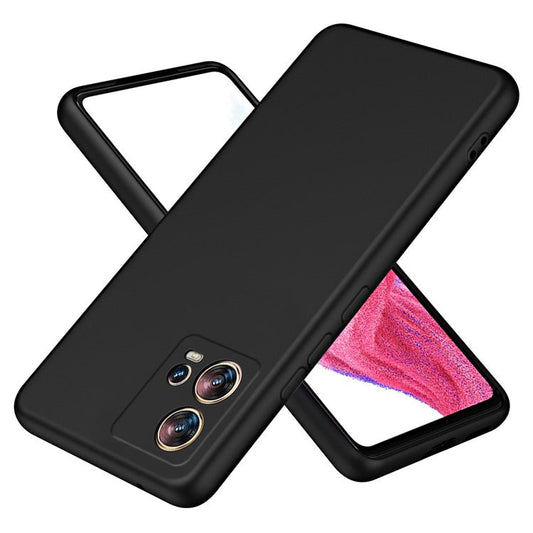 For Motorola Edge 30 Fusion 5G Case 2.2mm Rubberized TPU Phone Protective Cover - Black