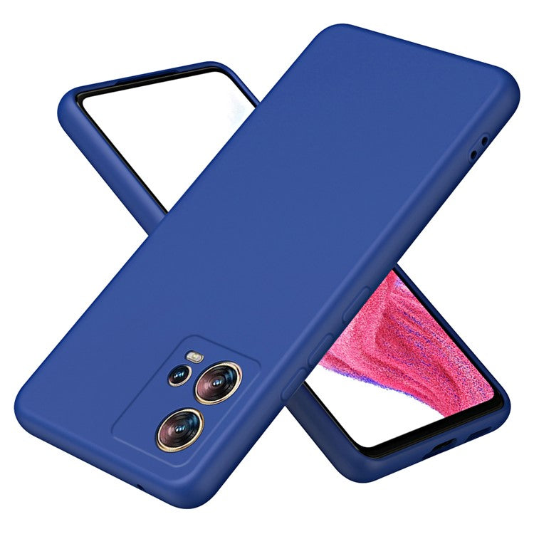 For Motorola Edge 30 Fusion 5G Case 2.2mm Rubberized TPU Phone Protective Cover - Blue