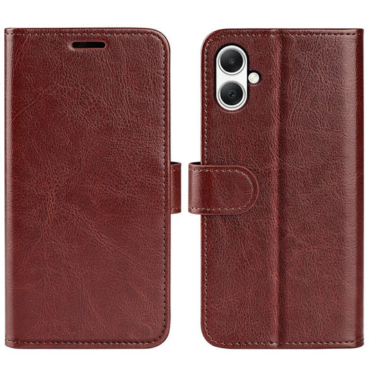 For Samsung Galaxy A05 4G Case Shockproof PU Leather Phone Cover - Brown