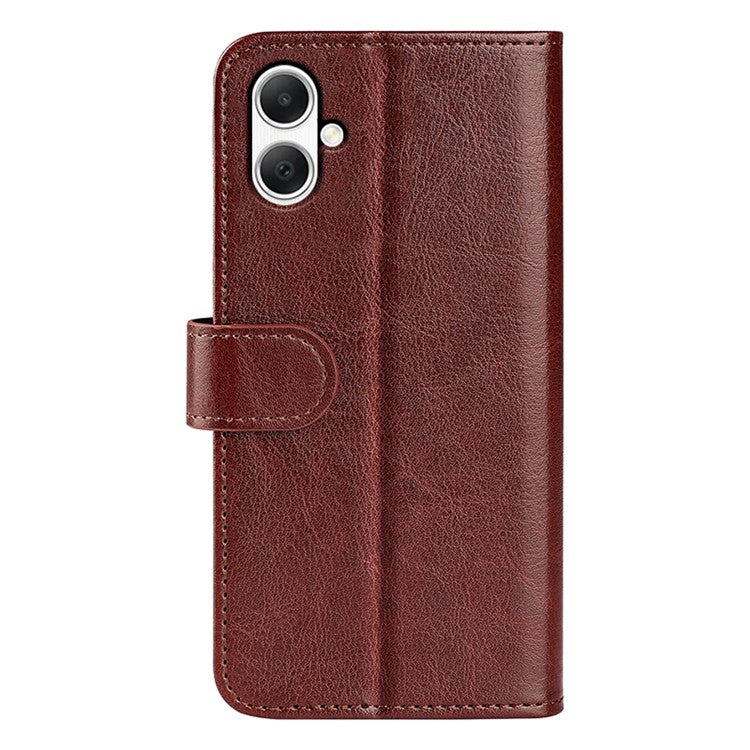 For Samsung Galaxy A05 4G Case Shockproof PU Leather Phone Cover - Brown