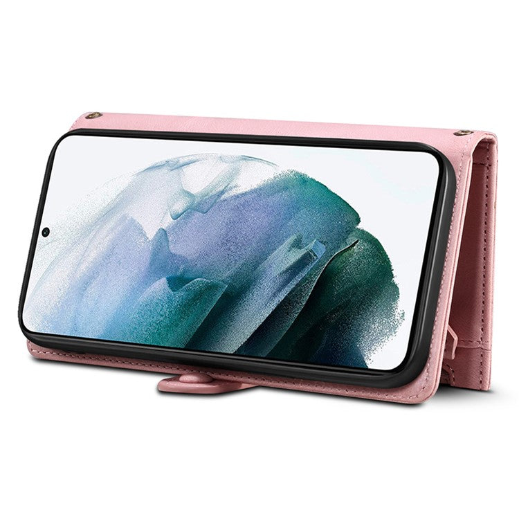 ESEBLE Star Series For Samsung Galaxy S24 Ultra Case Anti-drop Wallet Leather Phone Cover - Rose Gold