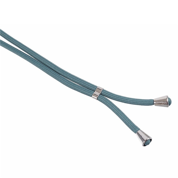 For OnePlus Ace 2V / Nord 3 5G Case TPU Fiber Lining Protective Phone Cover with Long Lanyard - Army Green