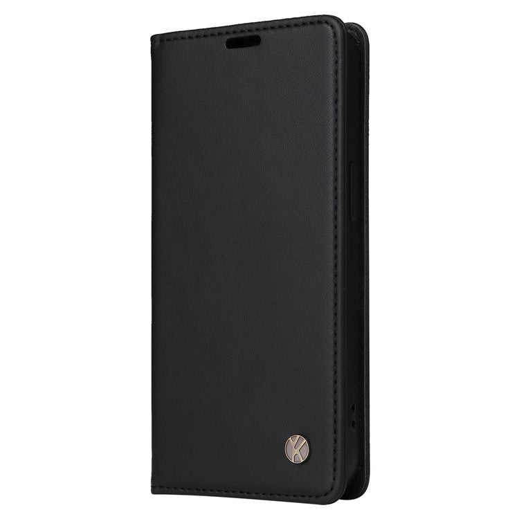 YIKATU YK-001 For Oppo A38 4G Case Full Protection PU Leather Wallet Phone Cover - Black