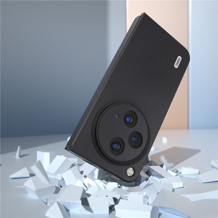 ABEEL For Oppo Find N3 5G / OnePlus Open Case PU Leather Smooth-touch Back Cover - Black