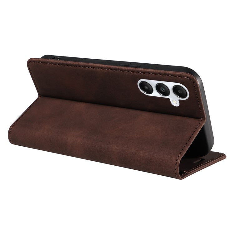 BETOPNICE 003 For Samsung Galaxy A05s 4G Cover Flip Stand Wallet Leather Phone Case - Brown