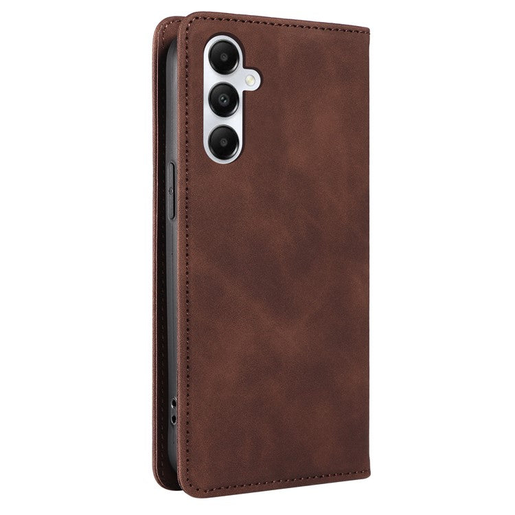 BETOPNICE 003 For Samsung Galaxy A05s 4G Cover Flip Stand Wallet Leather Phone Case - Brown