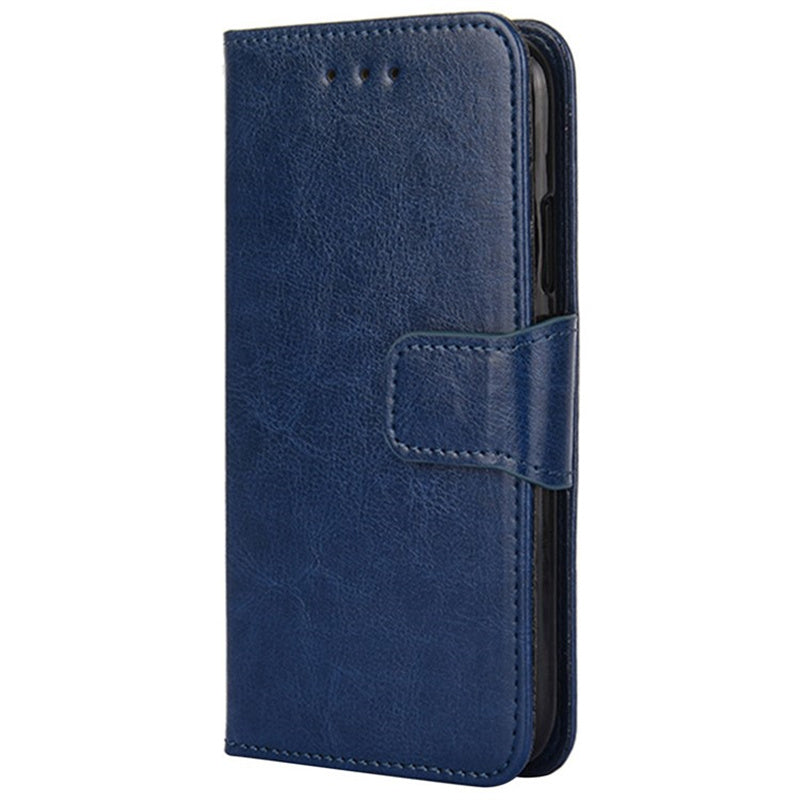 For Samsung Galaxy M34 5G / F34 5G Case Dustproof TPU+PU Leather Wallet Stand Cell Phone Protector - Sapphire