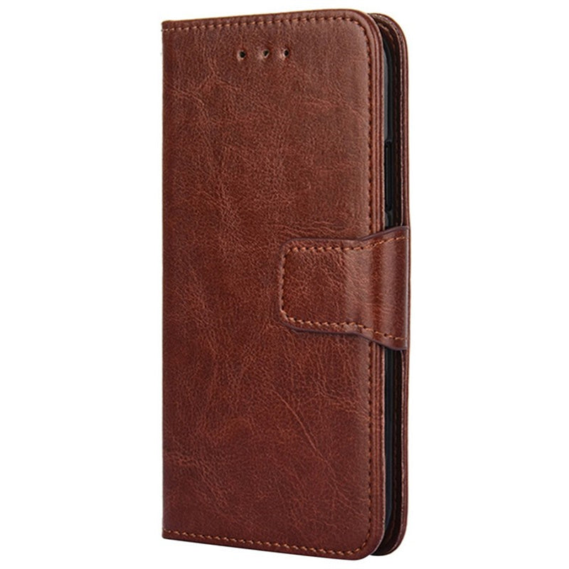 For Samsung Galaxy M34 5G / F34 5G Case Dustproof TPU+PU Leather Wallet Stand Cell Phone Protector - Brown