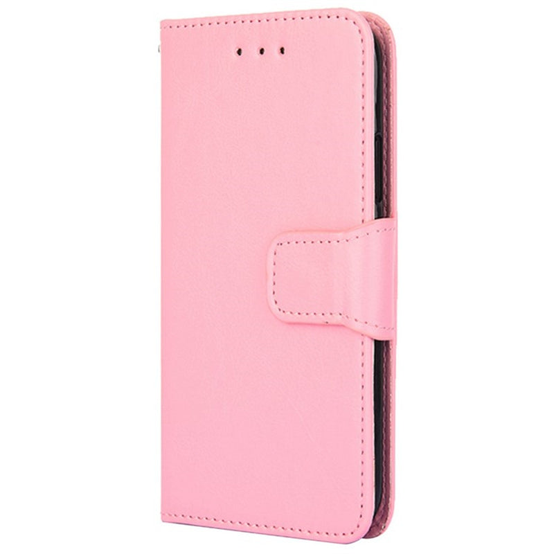 For Samsung Galaxy M34 5G / F34 5G Case Dustproof TPU+PU Leather Wallet Stand Cell Phone Protector - Pink
