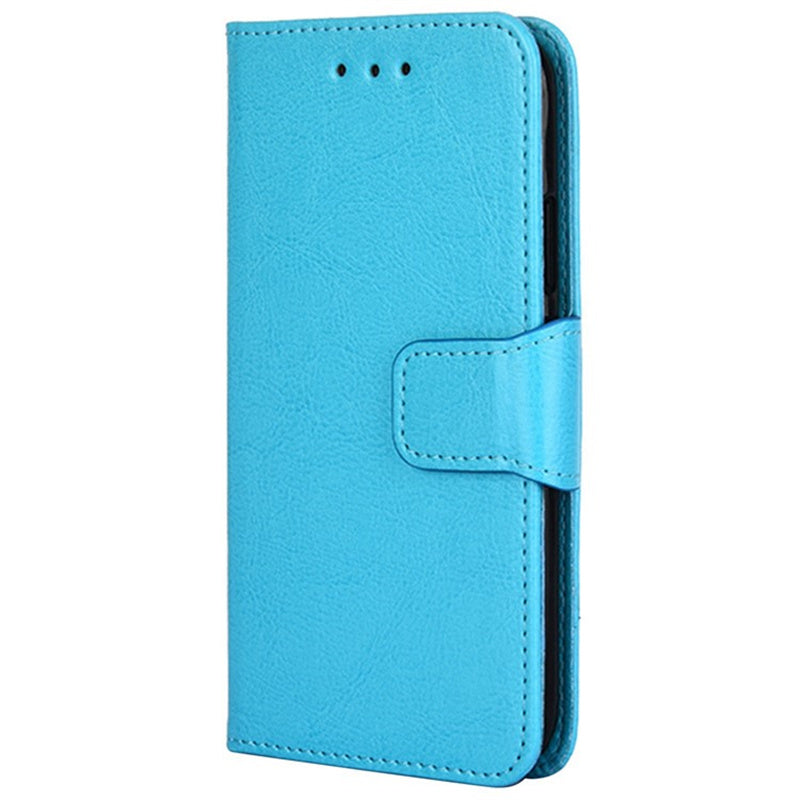 For Samsung Galaxy M34 5G / F34 5G Case Dustproof TPU+PU Leather Wallet Stand Cell Phone Protector - Baby Blue