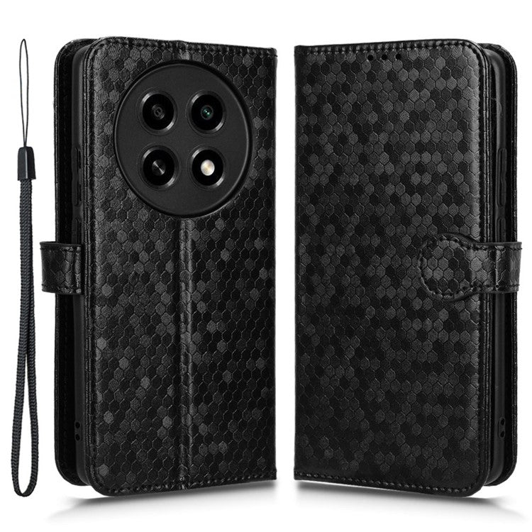 PU Leather Flip Cover for Oppo A2 Pro 5G Case Shockproof Wallet Cell Phone Case - Black