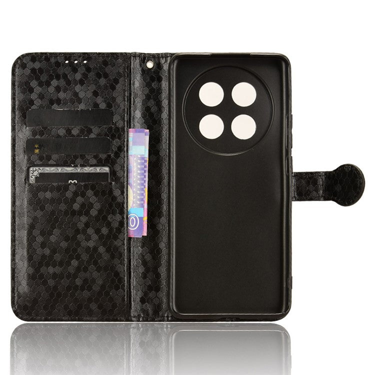 PU Leather Flip Cover for Oppo A2 Pro 5G Case Shockproof Wallet Cell Phone Case - Black