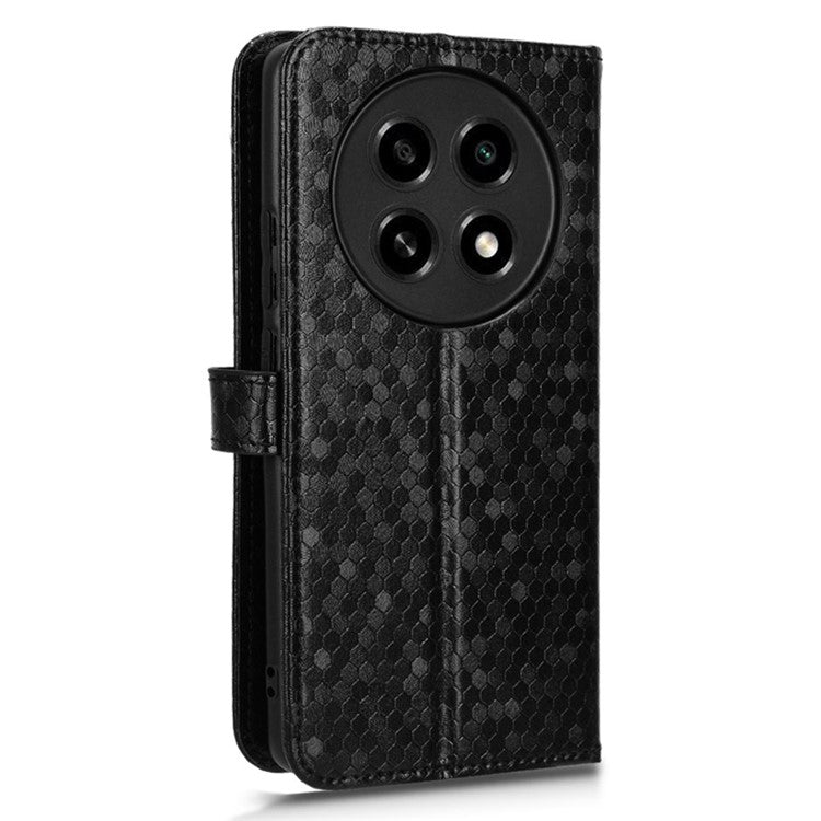 PU Leather Flip Cover for Oppo A2 Pro 5G Case Shockproof Wallet Cell Phone Case - Black