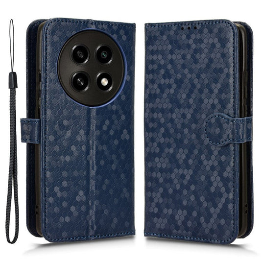 PU Leather Flip Cover for Oppo A2 Pro 5G Case Shockproof Wallet Cell Phone Case - Dark Blue