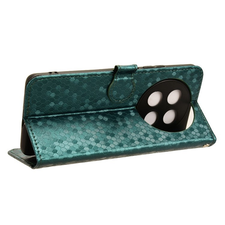 PU Leather Flip Cover for Oppo A2 Pro 5G Case Shockproof Wallet Cell Phone Case - Green