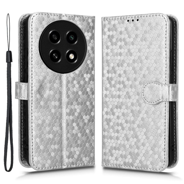 PU Leather Flip Cover for Oppo A2 Pro 5G Case Shockproof Wallet Cell Phone Case - Silver