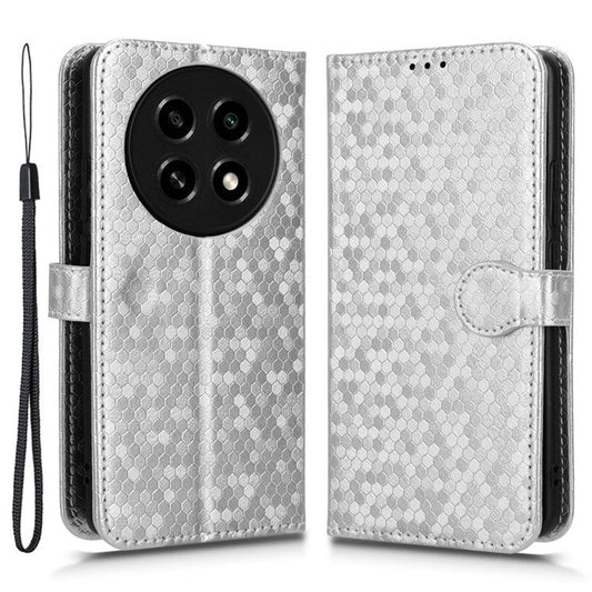 PU Leather Flip Cover for Oppo A2 Pro 5G Case Shockproof Wallet Cell Phone Case - Silver
