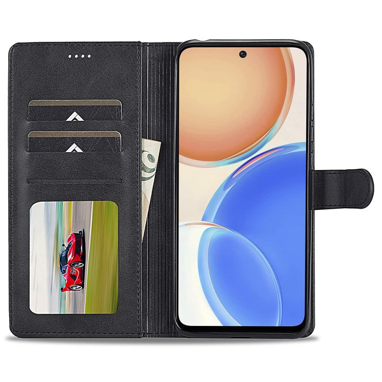 LC.IMEEKE For Honor X8 4G / X30i / Play6T Pro Case Wallet Phone Leather Cover - Black