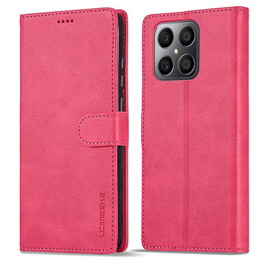 LC.IMEEKE For Honor X8 4G / X30i / Play6T Pro Case Wallet Phone Leather Cover - Rose