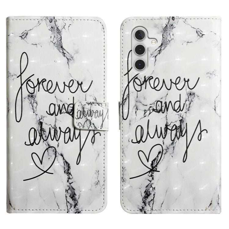 For Samsung Galaxy A05s 4G Case 3D Pattern Printing Wallet Phone Cover - Forever and Always