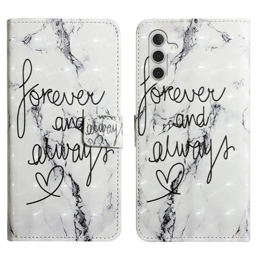 For Samsung Galaxy A05s 4G Case 3D Pattern Printing Wallet Phone Cover - Forever and Always