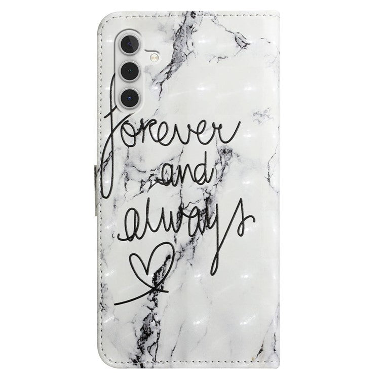 For Samsung Galaxy A05s 4G Case 3D Pattern Printing Wallet Phone Cover - Forever and Always