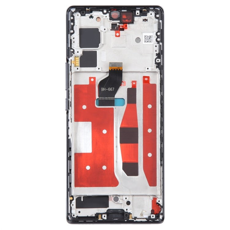 For Honor 70 5G FNE-AN00 FNE-NX9 OEM Grade S OLED Screen and Digitizer Assembly + Frame Repair Part (without Logo) - Black